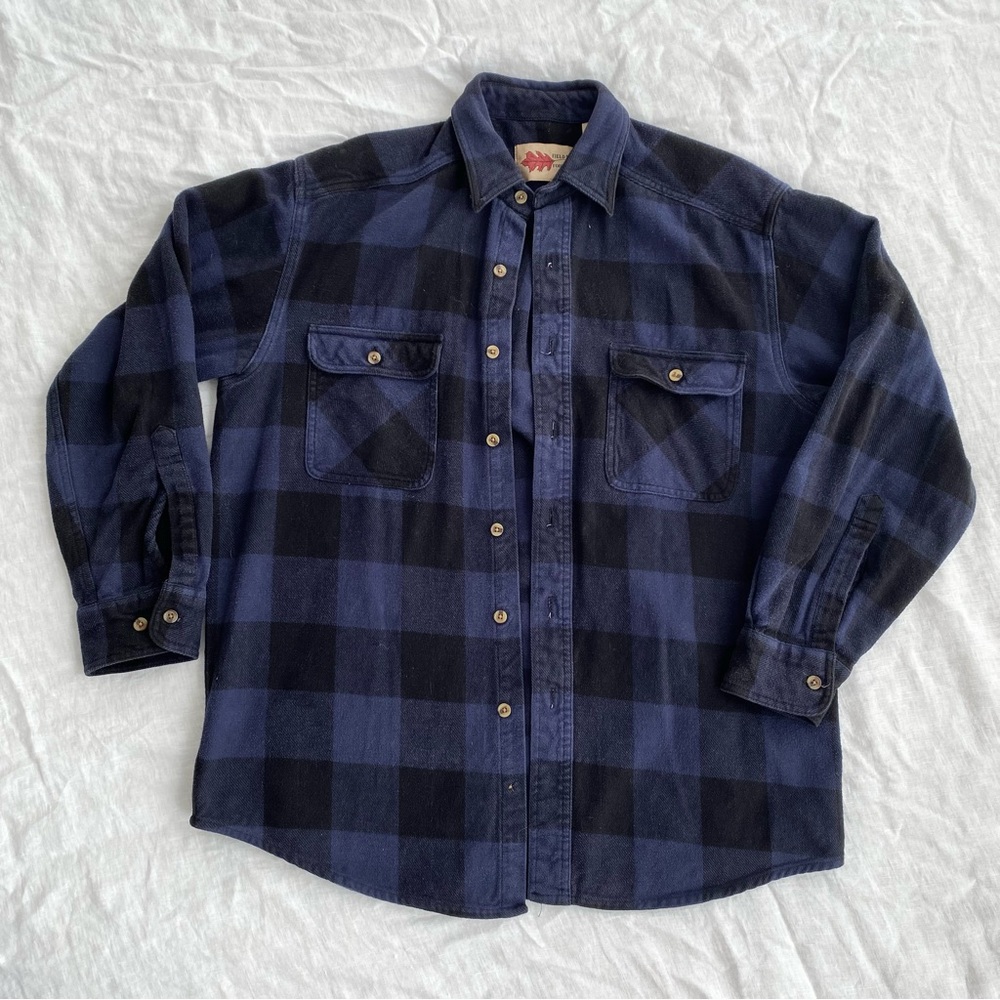 Vintage thick cotton oversized flannel